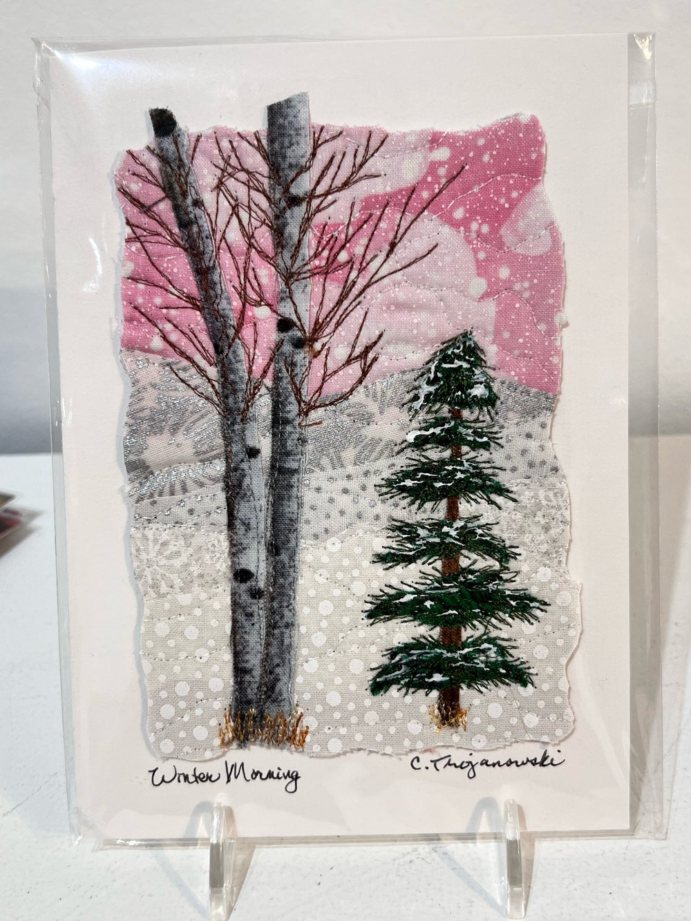 Image of Winter Morning- Quilt Card - Carol Trojanowski