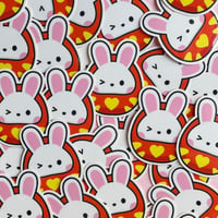 Image 2 of Rabbit Daruma Sticker