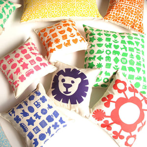Image of Shapes and Things Nursery Cushion