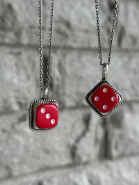 Image 1 of Red Dice Necklaces