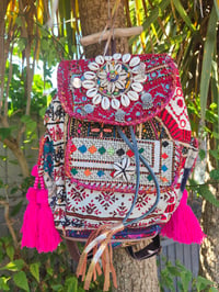 Image 1 of Skiathos back pack -white/red