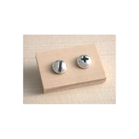 Image 3 of round screw earrings