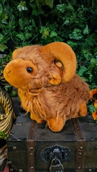 Image 2 of 👑The Armored Kingdom Baby SnuggleHorn Sheep Plushie 