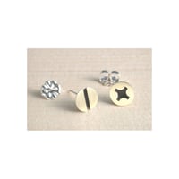 Image 3 of large screw earrings