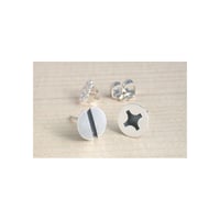 Image 1 of large screw earrings