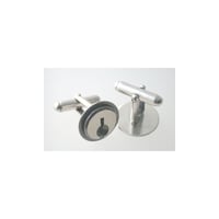 Image 4 of keyhole cufflinks