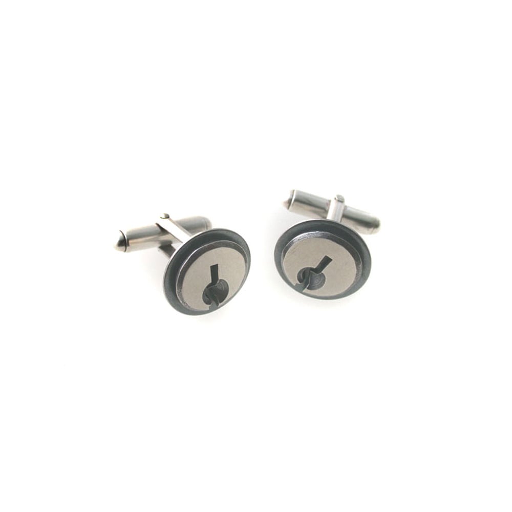 Image of keyhole cufflinks