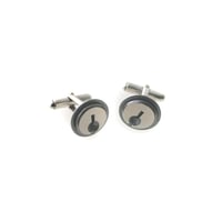 Image 2 of keyhole cufflinks