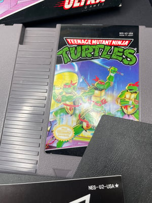 Image of NES TMNT GAME SIGNED 