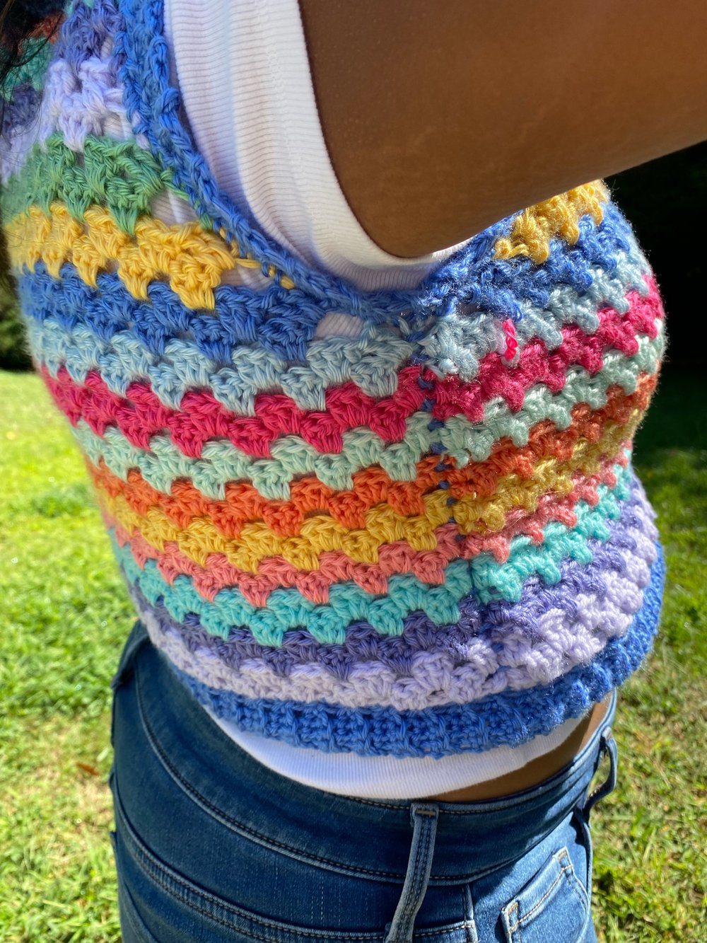 Image of Multi-colored Sweater Vest