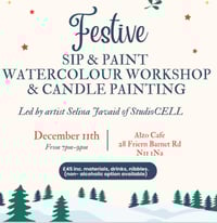 Image 1 of Festive Sip and Paint at Alzo