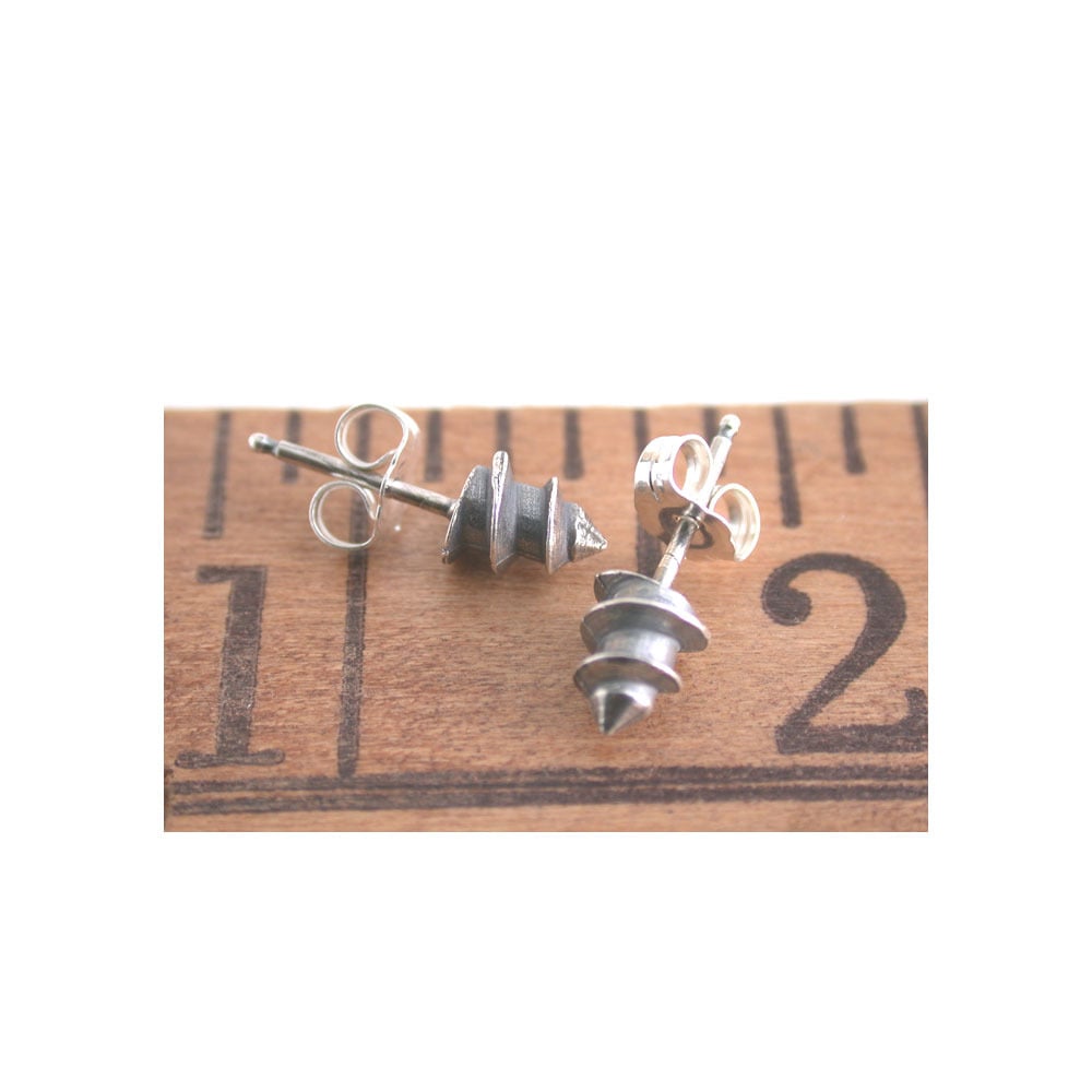 Image of screw tip earrings