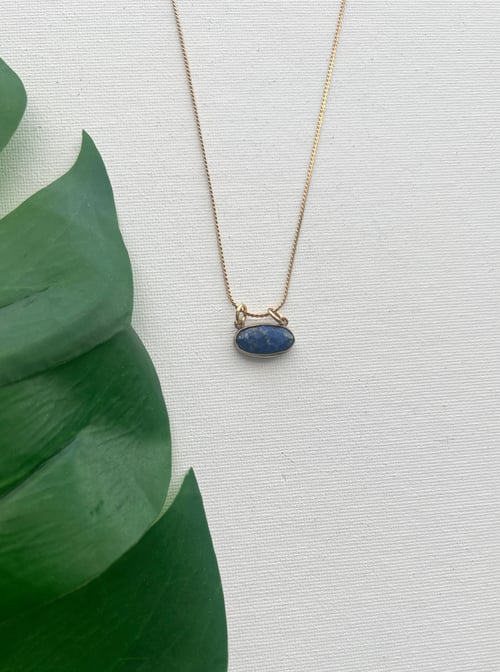 Image of DANA • Lapis Lazuli Oval Necklace