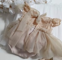 Image 2 of Beige newborn set for twins photoshoot | beige | photo props