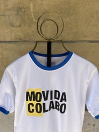 Image 2 of MOCO RINGER TEE WHITE ROYAL