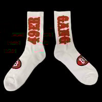 Image 2 of "GANG" Socks 2 pack (black/white)