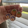 Pumpkin & Ghost Sugar Cookie Earrings