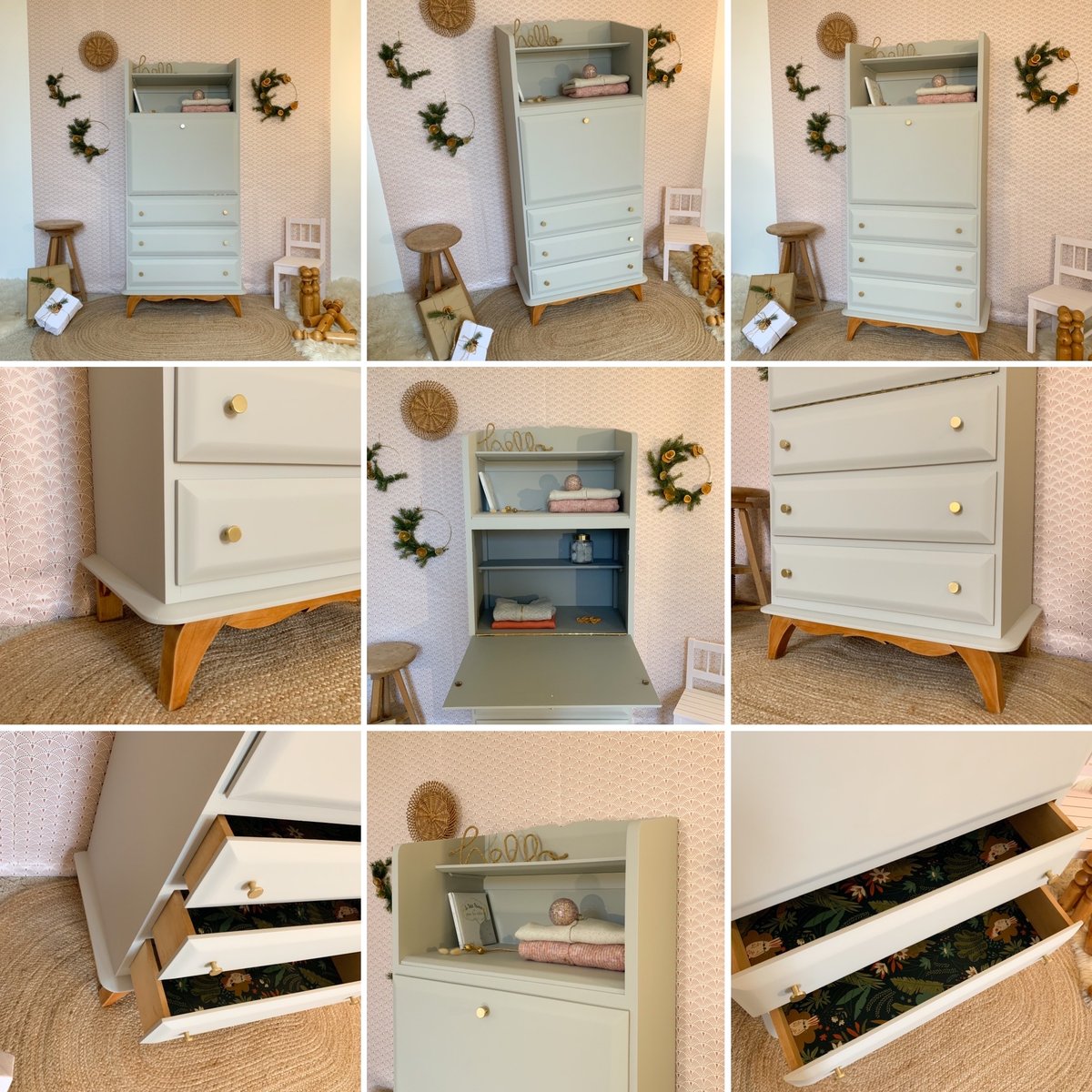 Image of VENDUE/SOLD OUT Commode Bibliothèque Palmette