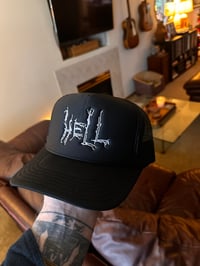 Image 2 of HELL trucker hat