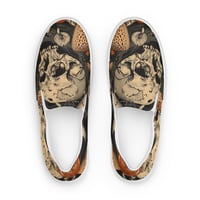 Image 2 of Goblincore Skull and Mushroom Grunge/Punk Men’s Slip-On Canvas Shoes