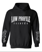 Image of Low Profile Records Classic Black Hoodie