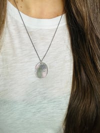 Image 3 of sterling silver Marcus Aurelius quote necklace