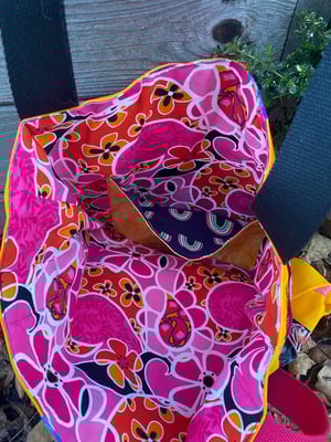 Image of Yellow Tote Bag With Unicorns And Castles
