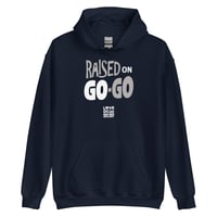 Image 2 of LOVEDCGOGO "RAISED ON GOGO - REVERSE KINGS" Unisex Hoodie (see color options)