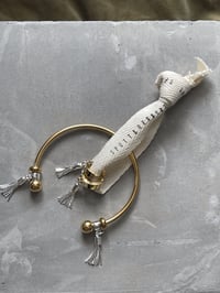 Image 3 of Golden Steel and Silver Swish Bracelet 