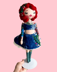 Image 4 of RESERVED FOR ALLISON MEDIUM ART DOLL