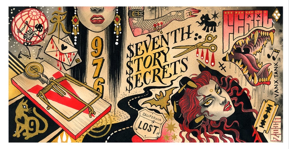 Image of SEVENTH STORY SECRETS original painting
