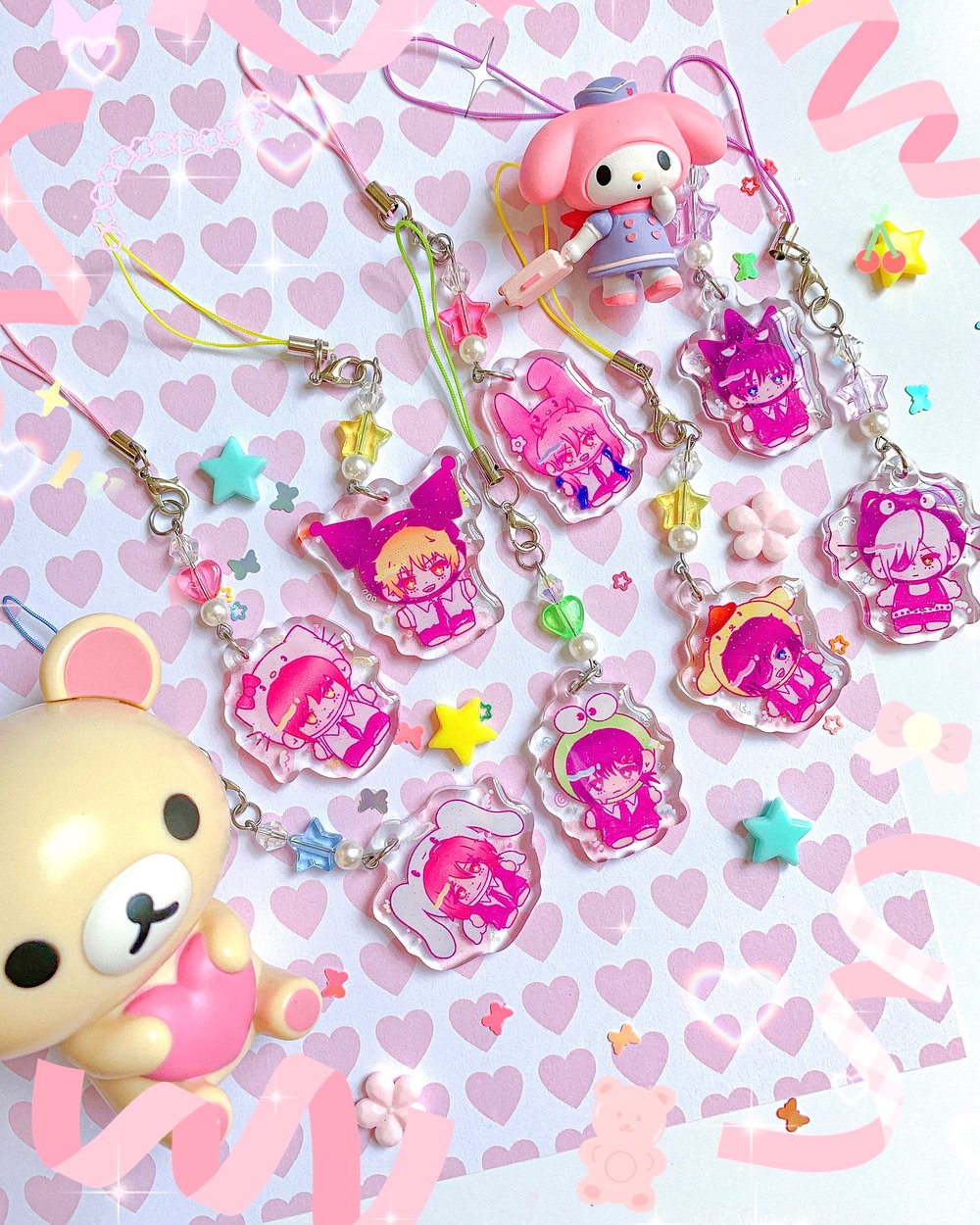 Image of Chainsaw Man x Sanrio | Phone Charms 