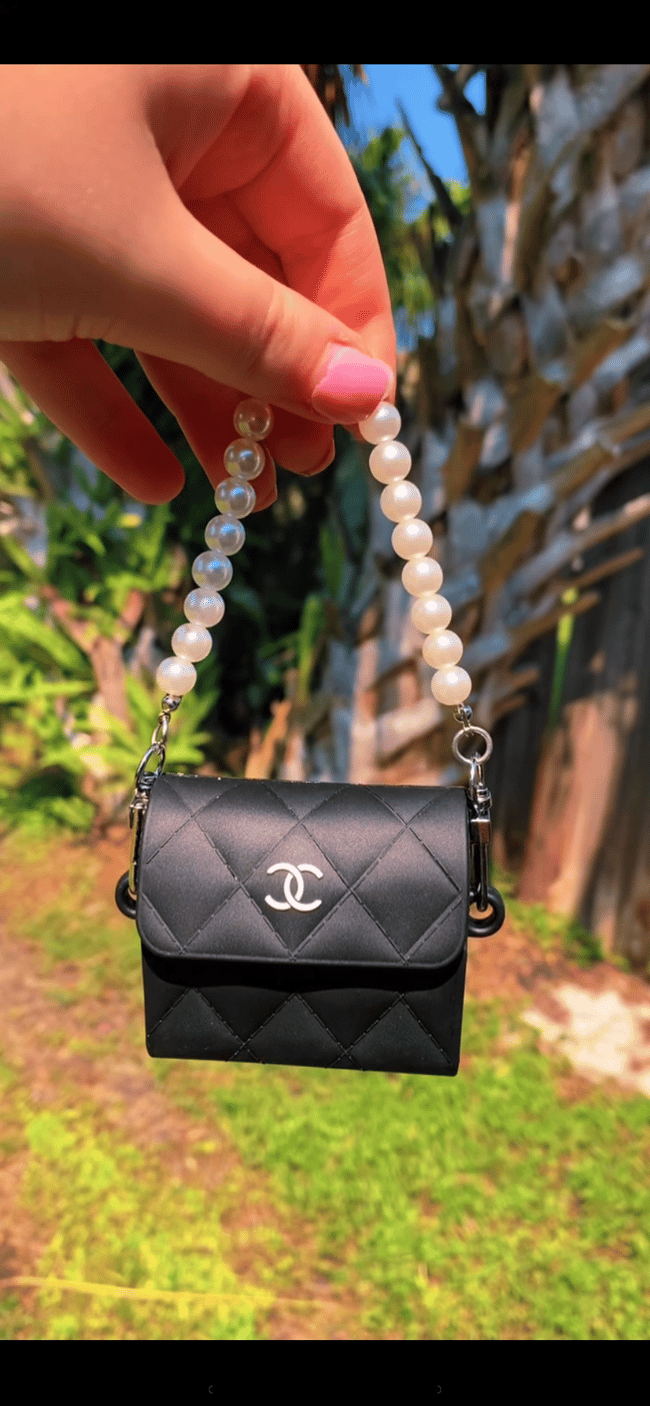 BLACK CHANEL PURSE AIRPOD CASE | Clutch Baddies