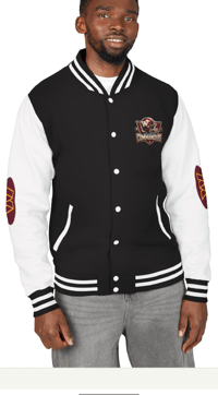 Image 2 of Washington Commander Letterman Jacket White/Black