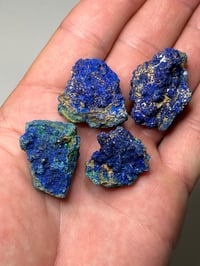 Image 7 of Azurite Mineral Specimens x4  #2518