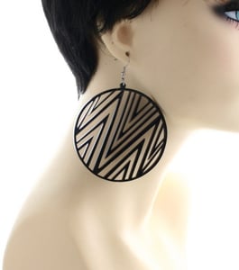 Image of Plexiglass Pattern Earrings