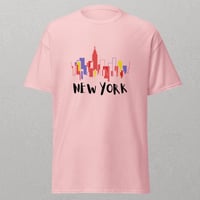 Image 2 of "New York Skyline Vibrant Cityscape" Unisex T-Shirt for Adults