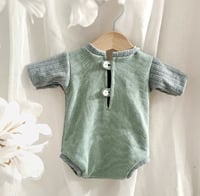 Image 1 of Newborn bodysuit for photoshoots | Amir | sage