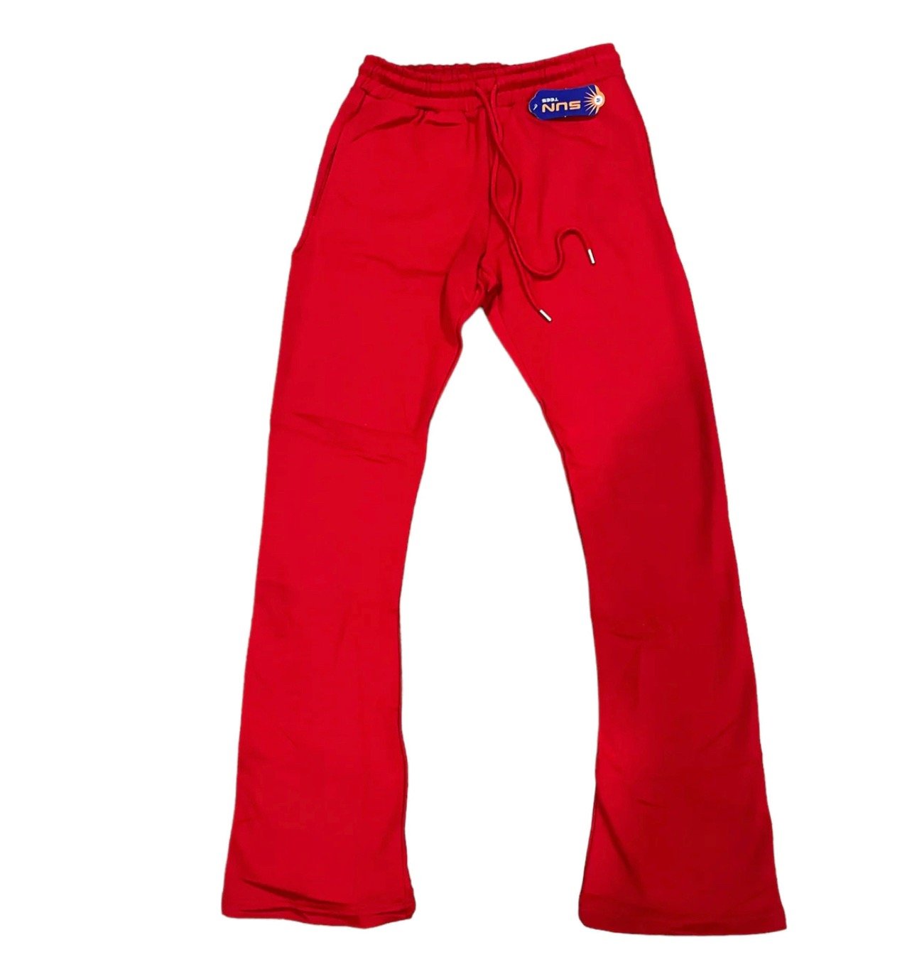 (Everich) Big Stacked Joggers - Red