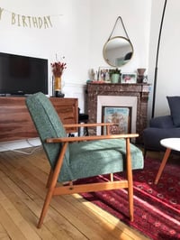 Image 5 of Fauteuils Fox vert chiné