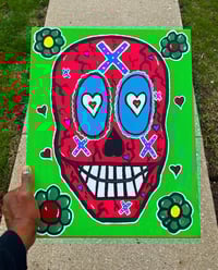 Image 1 of 16x20 Sugar Skull (1 of 2) 