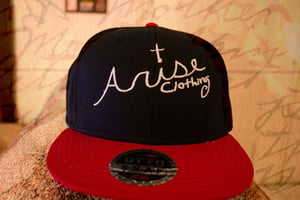 Image of Freehand Snapback- Black/Red 