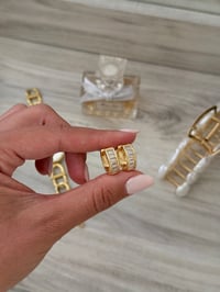 Image 1 of Liza Baguette Hoops