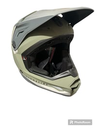 Green Motocross Helmet 