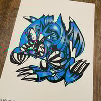 Image 4 of Blue Eyes Toon Dragon Art Print 