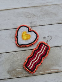 Image 2 of Bacon and Egg earrings