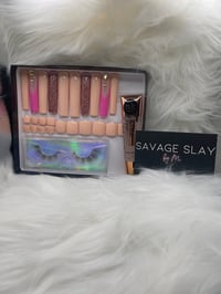 Image 1 of Cream and Pink French Press On Bundle