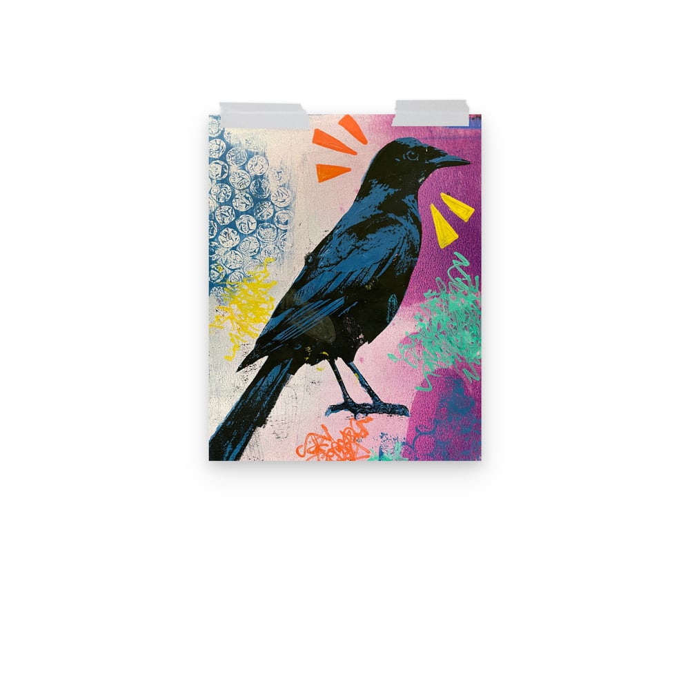 Image of Blackbird Gelli (Print)