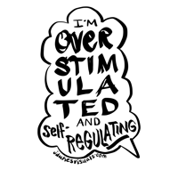 Image 2 of Overstimulated Sticker
