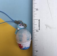 Image 3 of Robot Cat Inspired Japanese Snow Cone Shave Ice Polymer Clay Cell Phone Charm